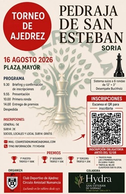 Torneo de Ajedrez de Pedraja de San Esteban