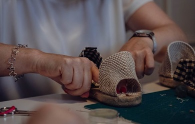 taller de alpargatas destalonadas