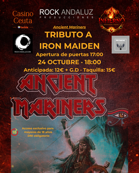 Ancient Mariners · Tributo a Iron Maiden en Ceuta