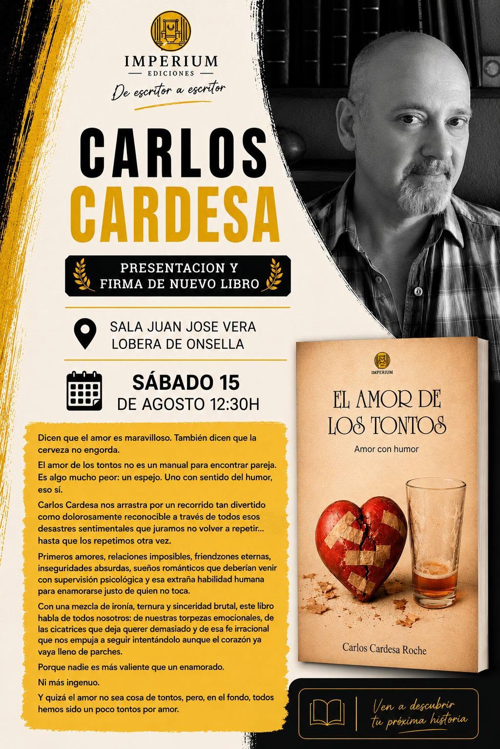 Presentación de El amor de los tontos