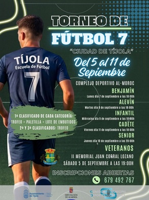 Torneo Fútbol 7 Ciudad de Tíjola 2026