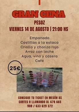 Gran cena Pesoz