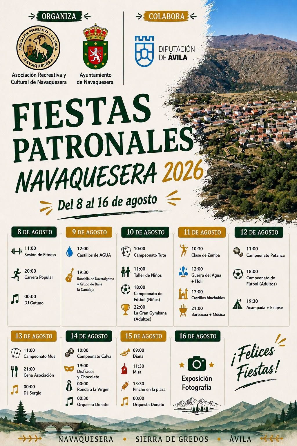Fiestas Patronales de Navaquesera 2026