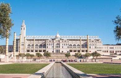 Visites a l'Esplanada de l'Anella Olímpica de Barcelona