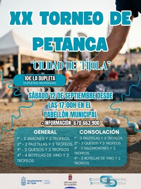 XX Torneo de Petanca Ciudad de Tíjola 2026