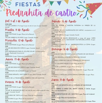 Fiestas de Piedrahíta de Castro 2026
