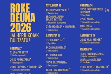 Fiestas de San Roque 2026 en Portugalete