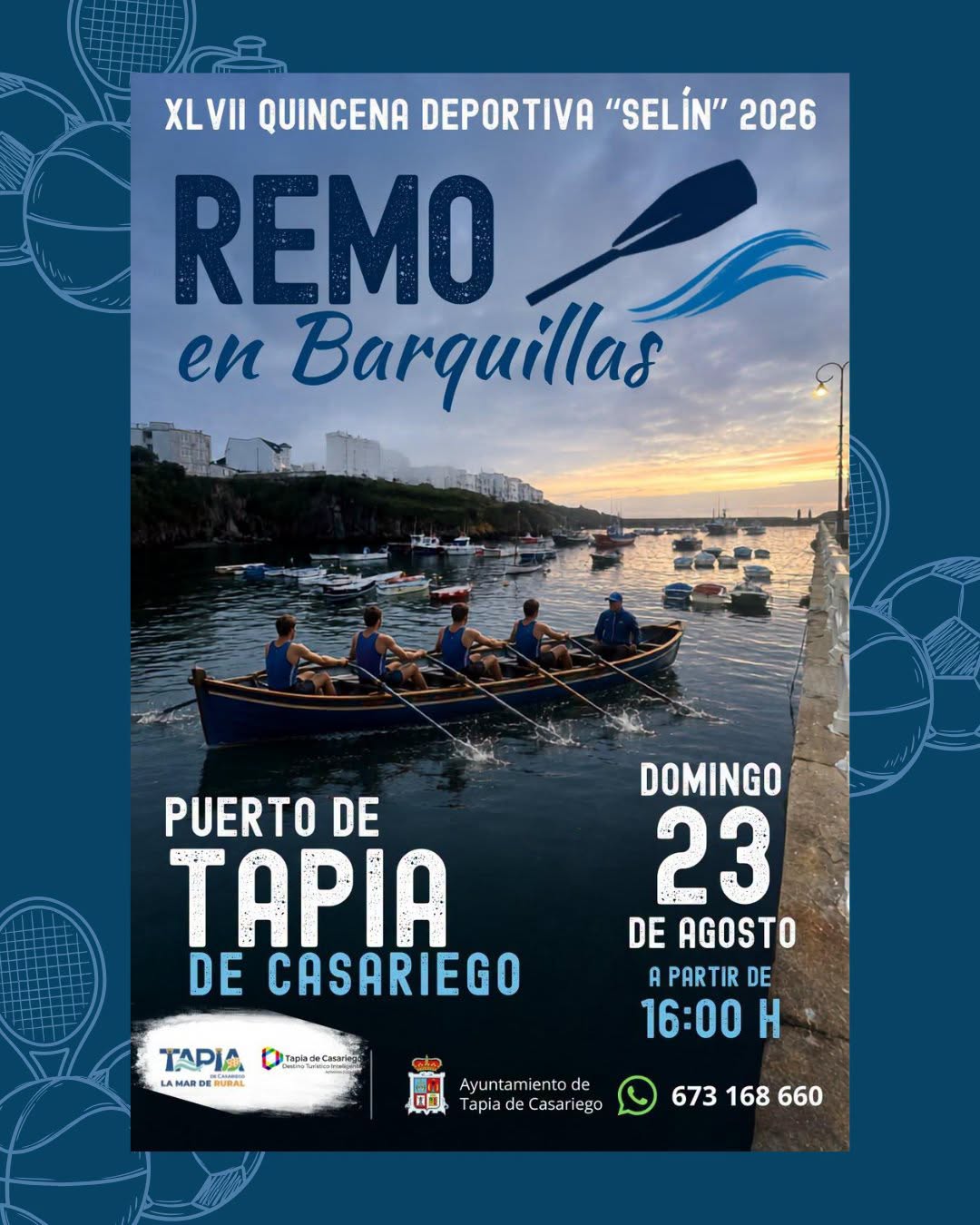 Remo en barquillas