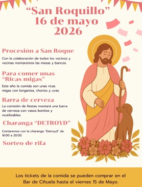Fiestas de San Roquillo 2026 en Cihuela