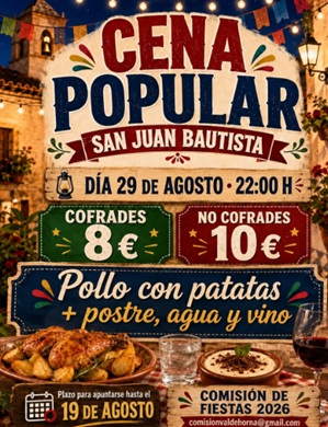 Cena Popular de San Juan Bautista