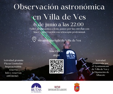 Observación astronómica en Villa de Ves