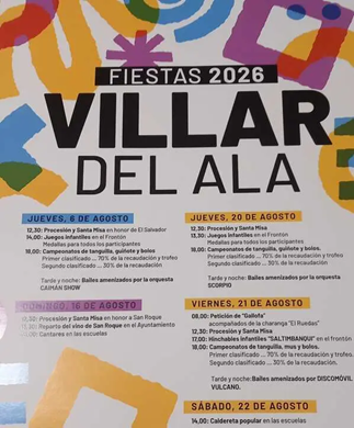 Fiestas de Villar del Ala 2026