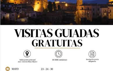 Visitas guiadas gratuitas en Cáceres